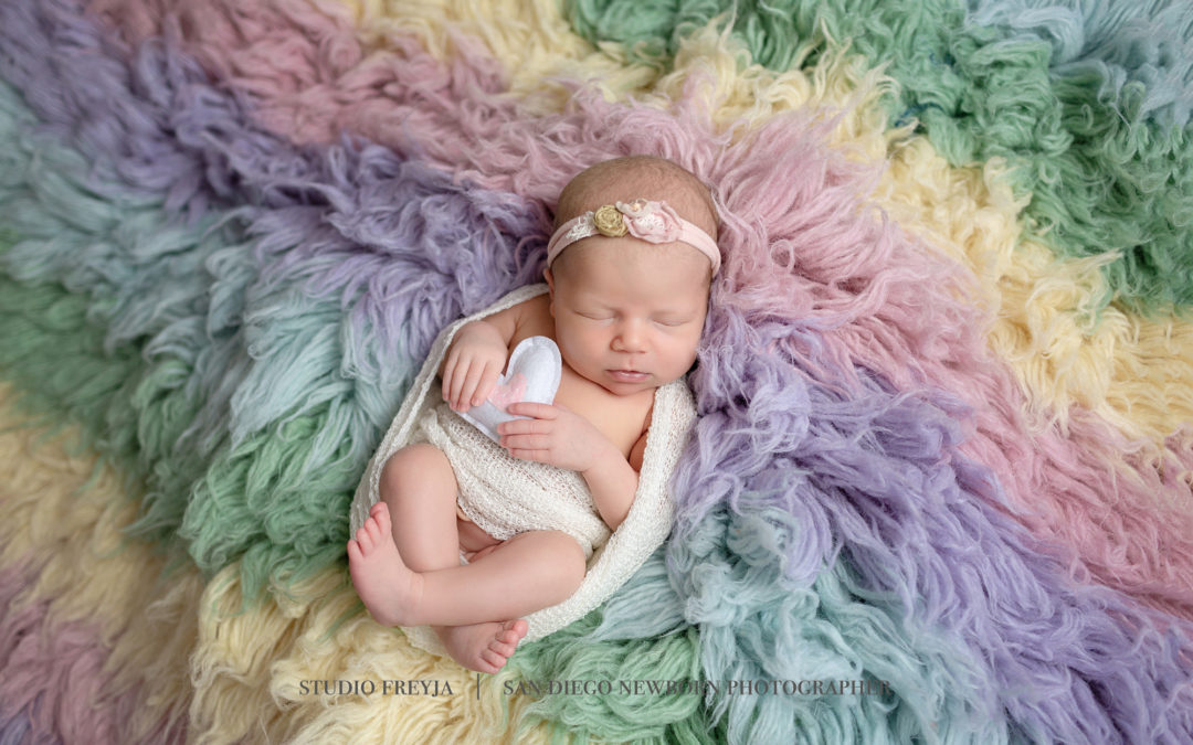 Rainbow Baby Newborn Photography Session – San Diego Newborns