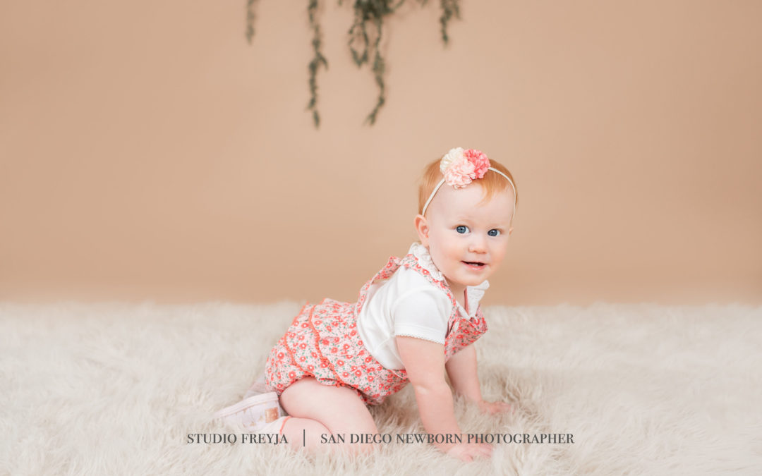 18 Month Milestone Pictures in San Diego Portrait Studio