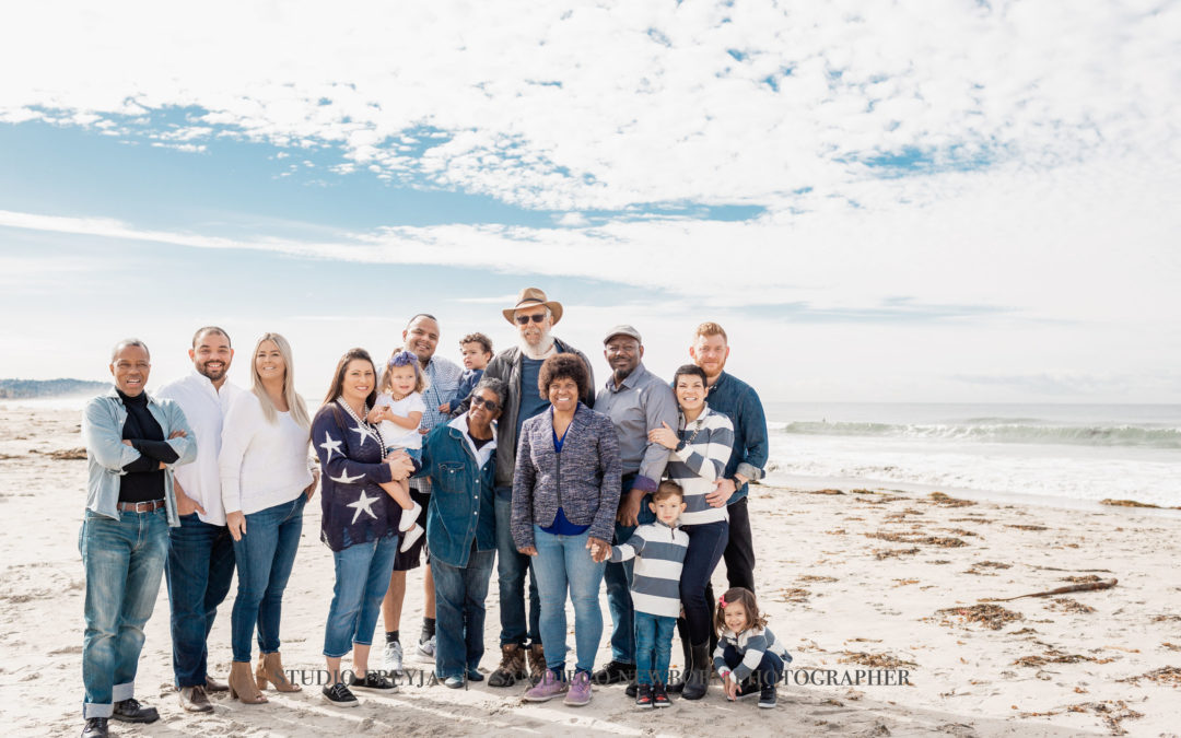 Large Family Session on the Beach