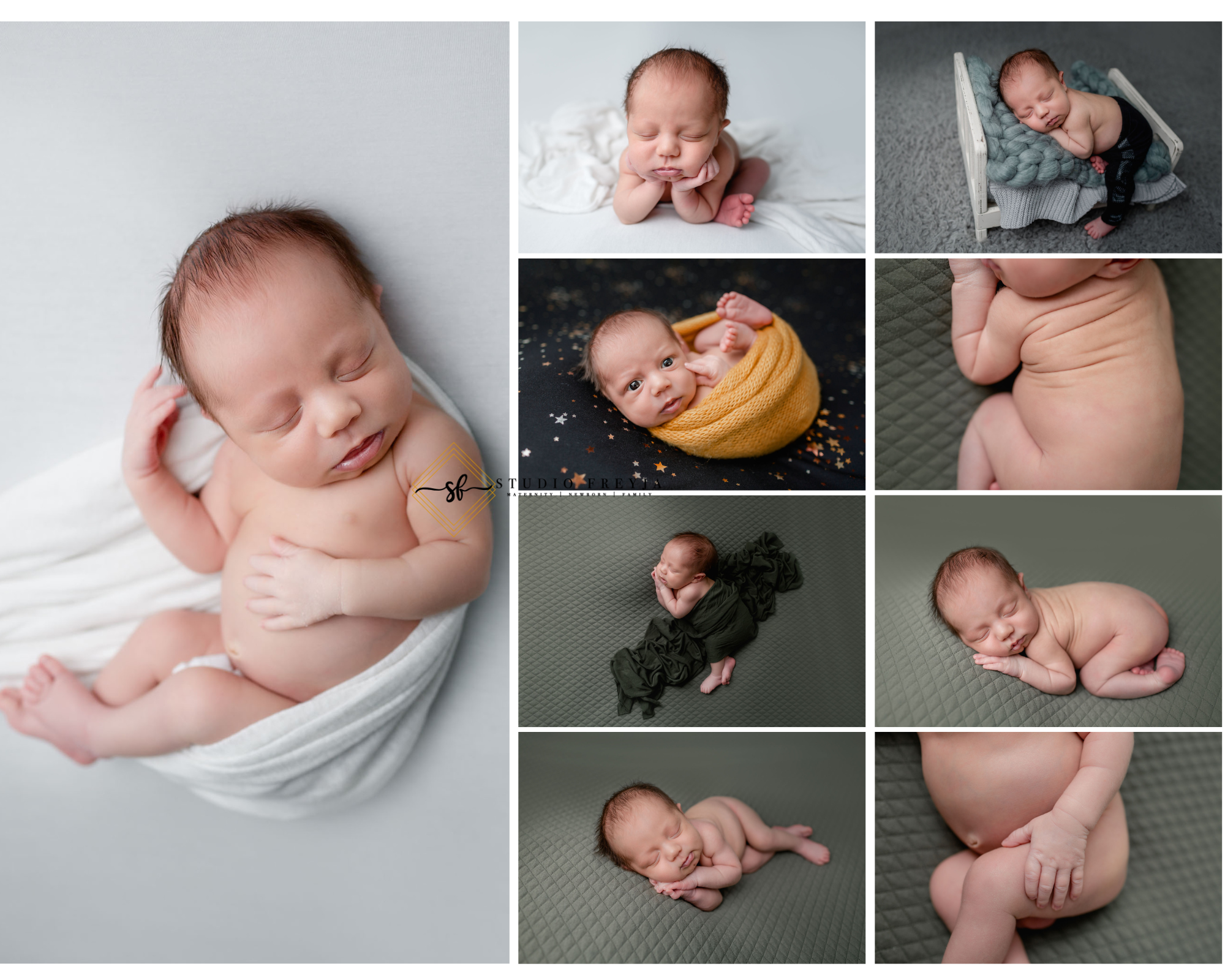 Solo Newborn Poses of baby boy during his San Diego Newborn Photos