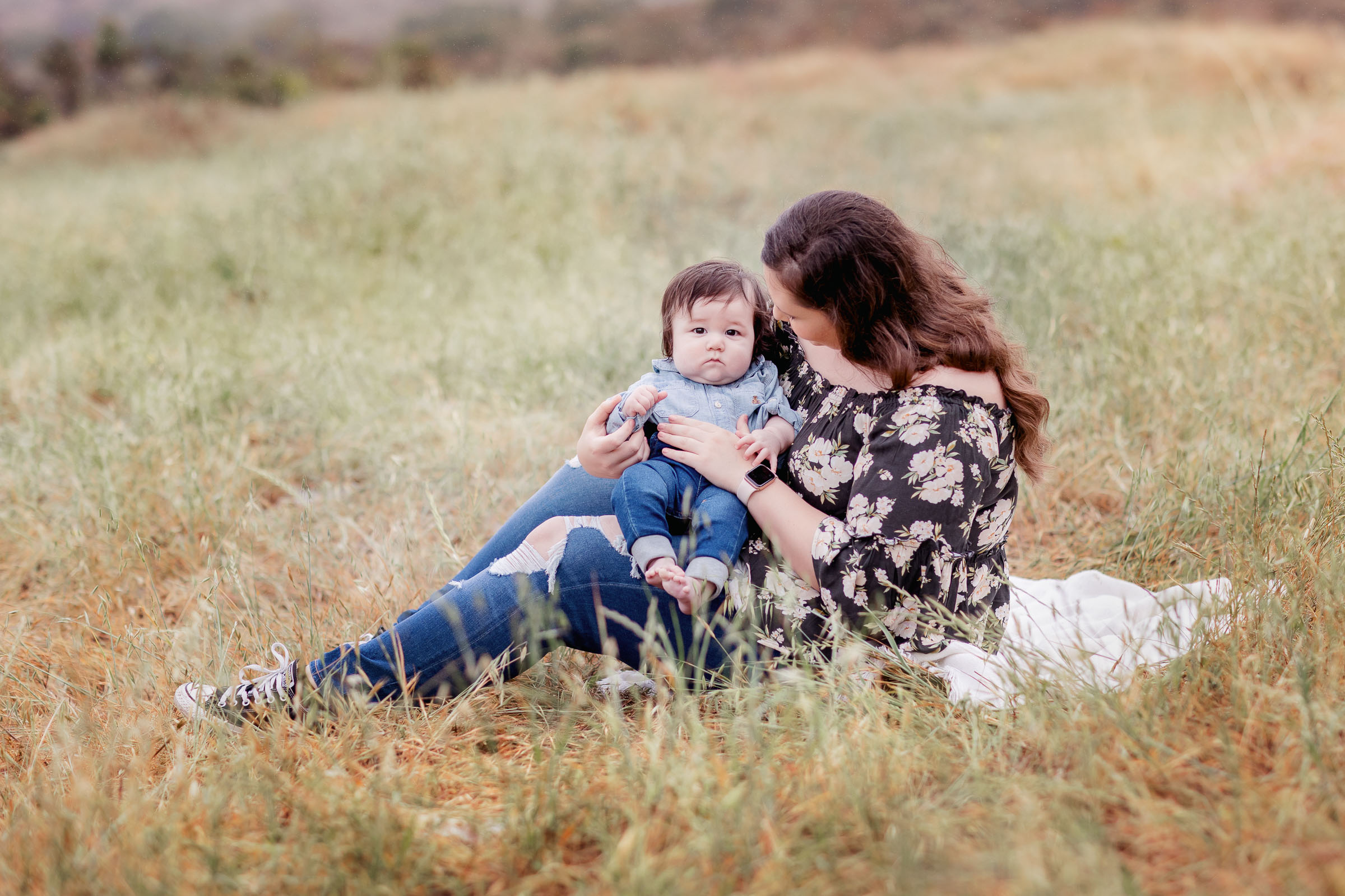 Mom and son outdoor photography portraits in Mission Trails