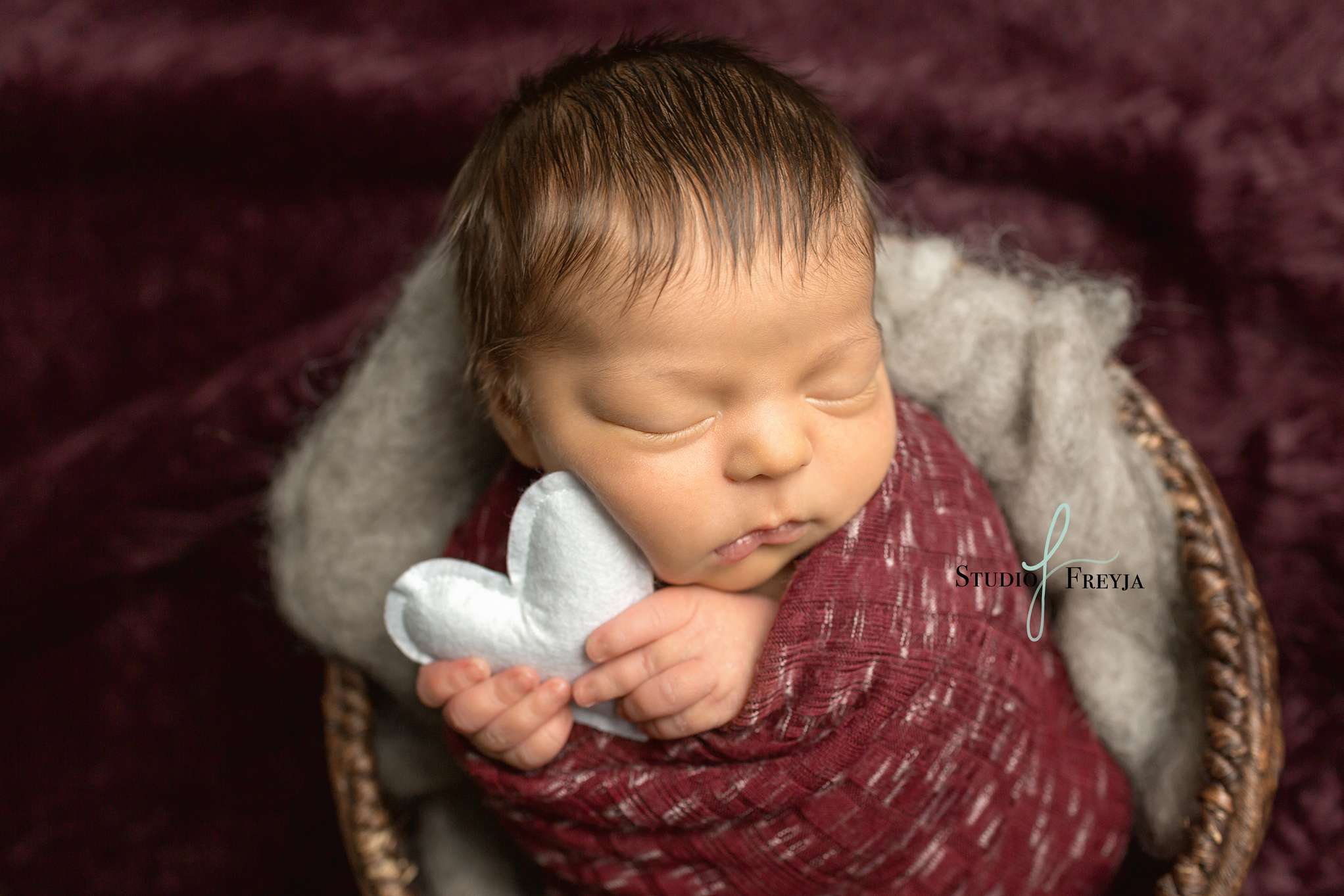 Valentine's Day Newborn Photography Session San Diego