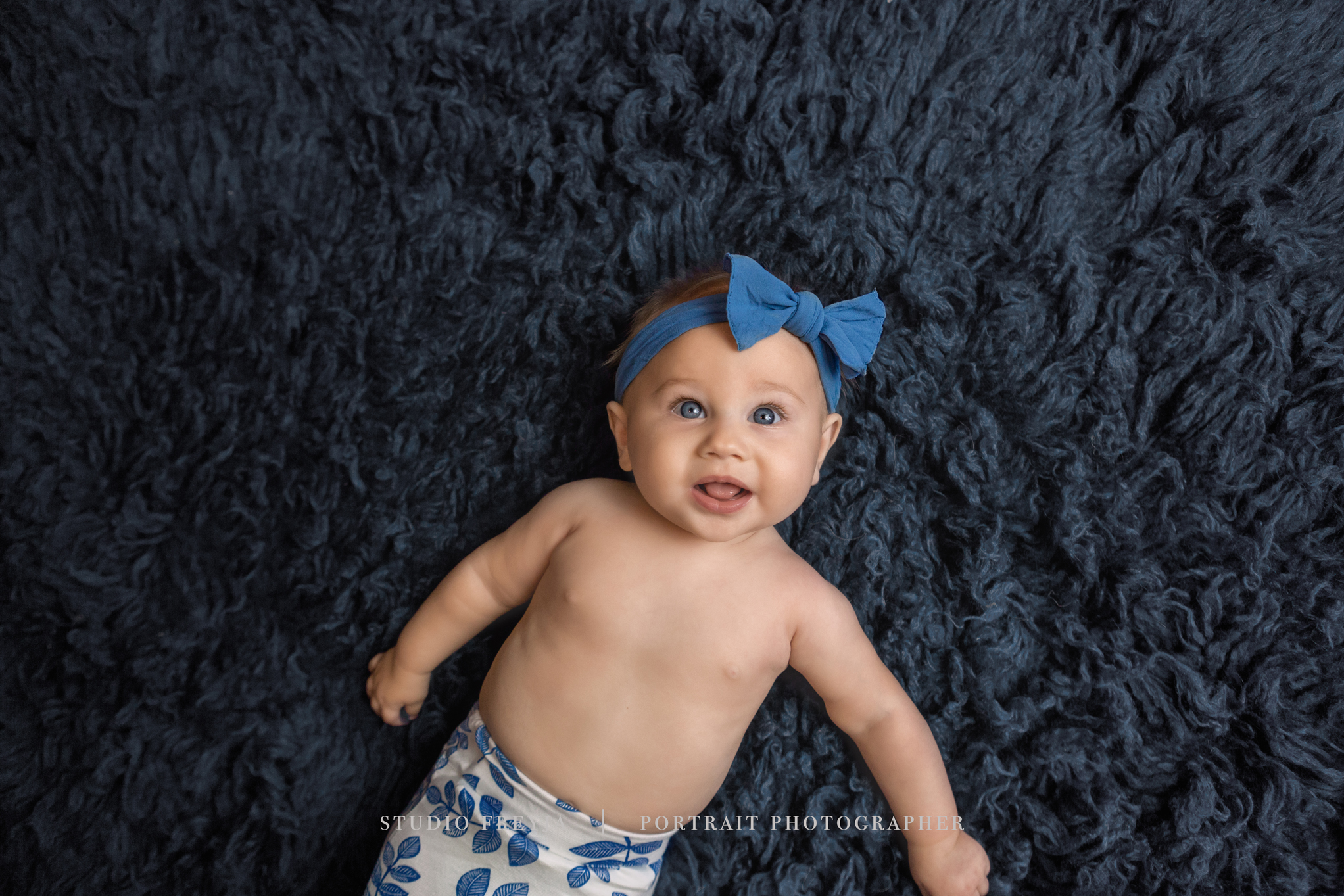 Blue Girl Portrait Session San Diego Children's Photographer