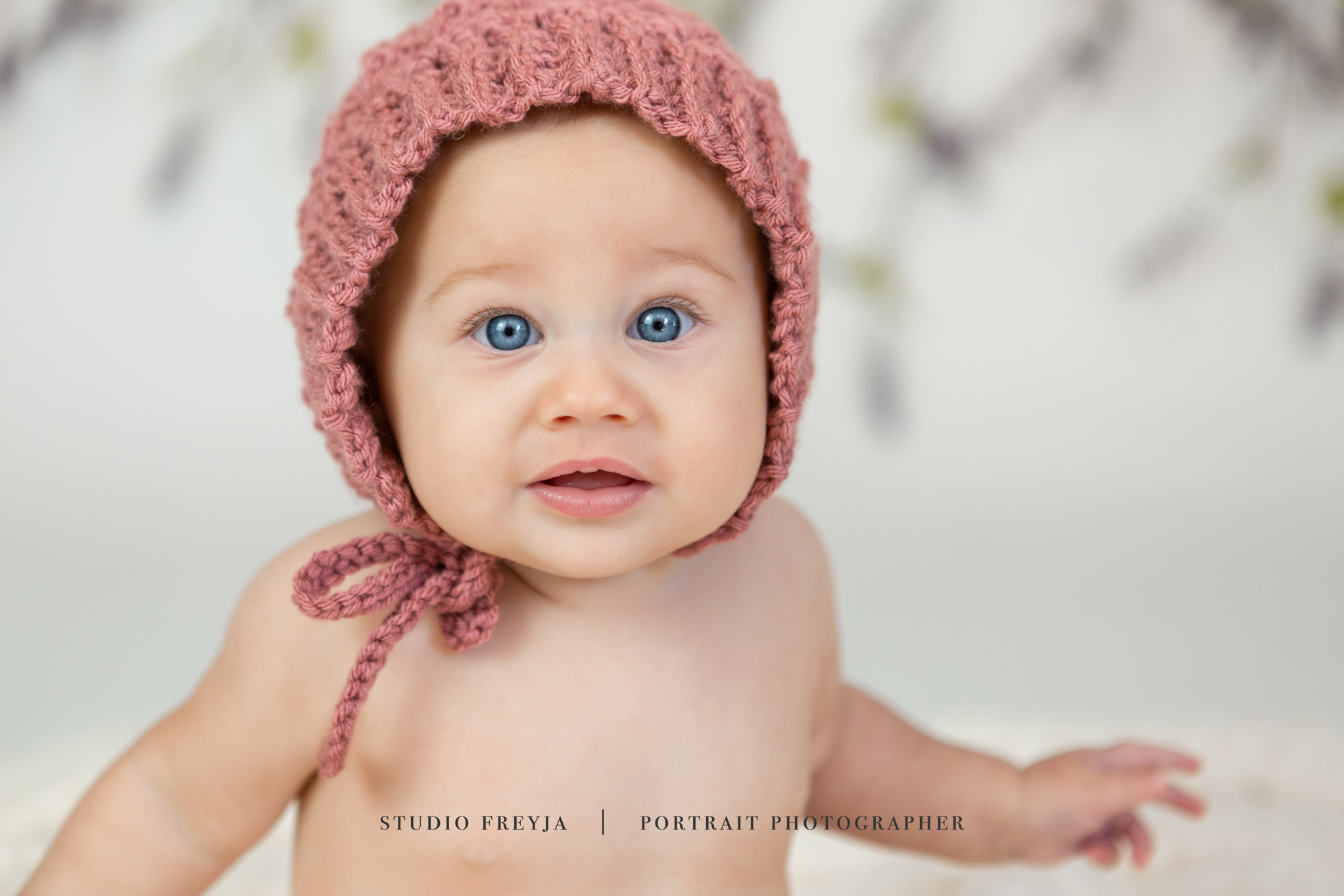 Big Blue Eyed Girl Studio Portraits San Diego