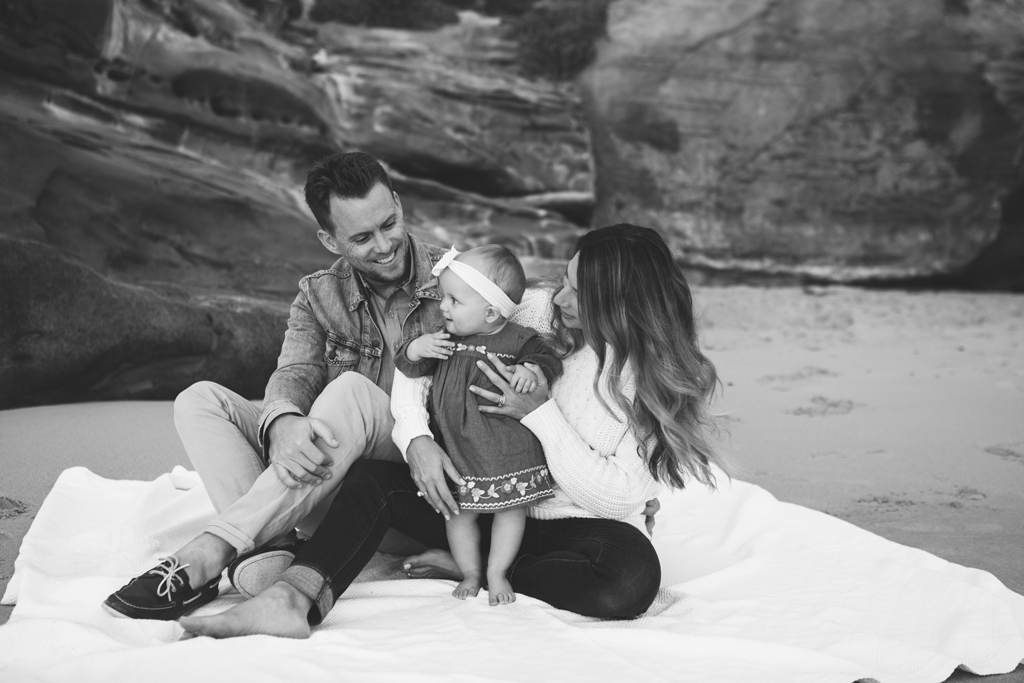 Milestone Pictures in La Jolla by San Diego Newborn Photographer