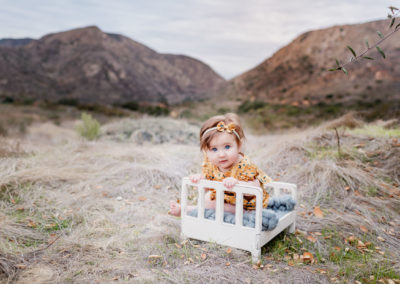 Baby Milestone Photos as Mission Trails REgional Park by San Diego Baby Photographer