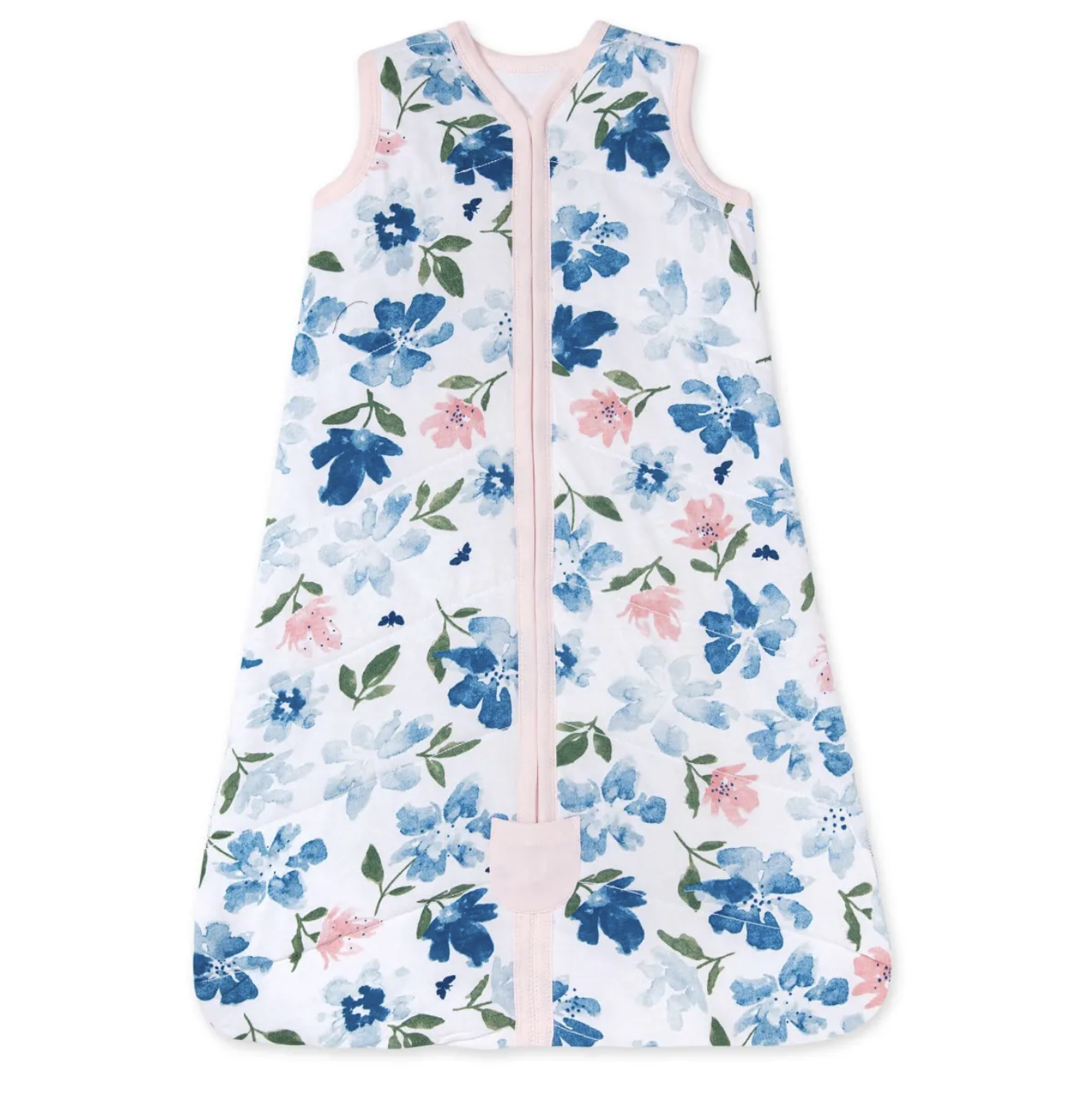 Best Baby Clothing Brands Burts Bees Wearable Blanket with floral design