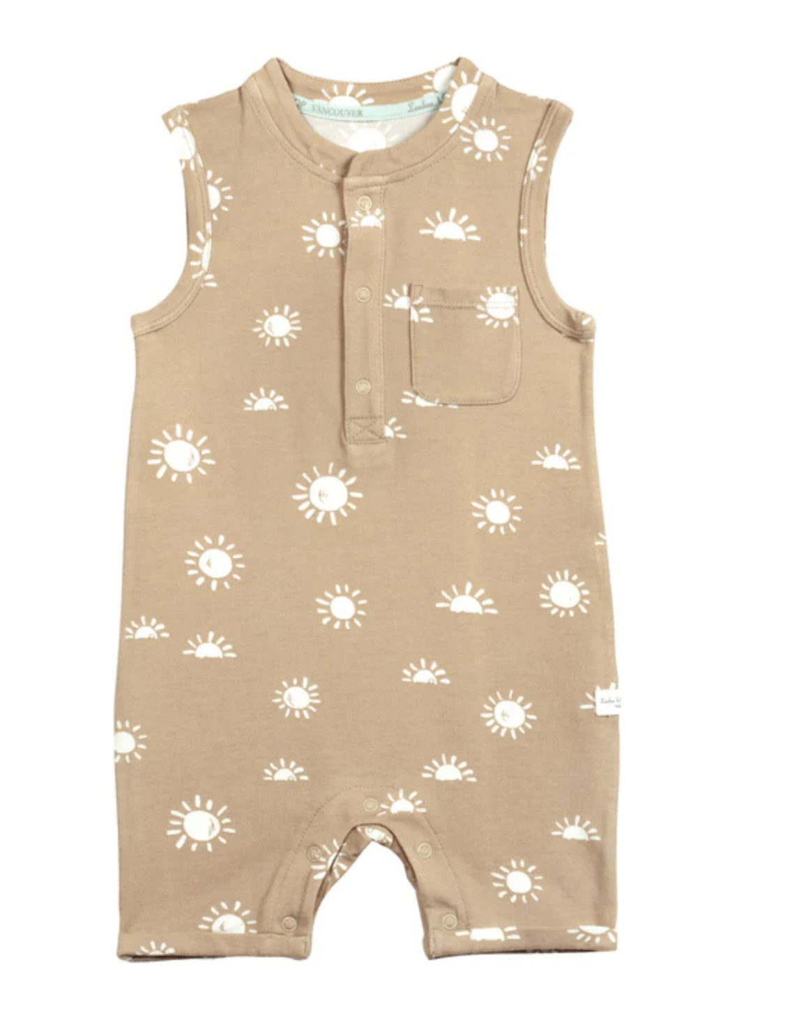 Best Baby Clothing Brands Loulou Lollipop Short Romper in Sun