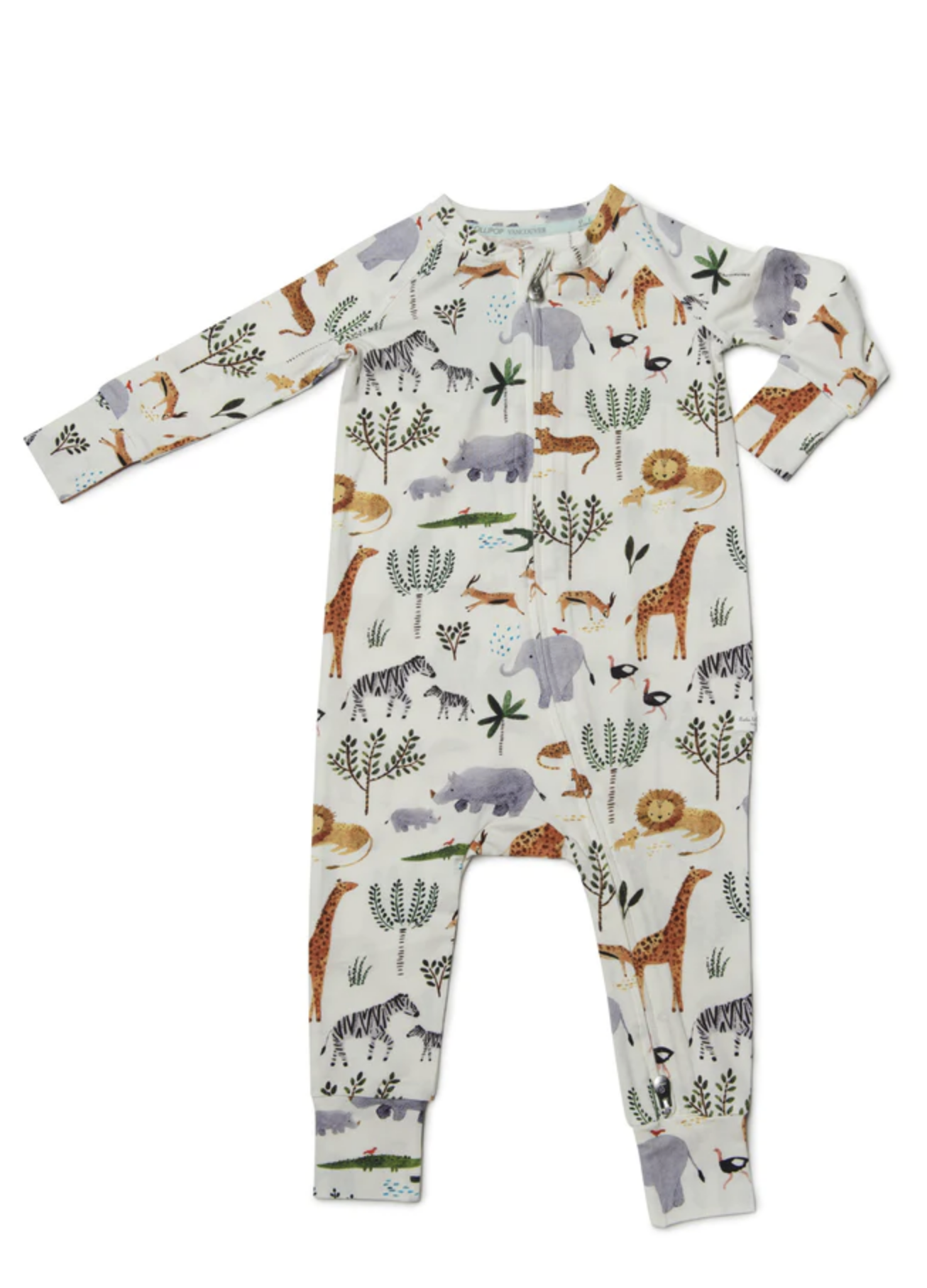 Best Baby Clothing Brands Loulou Lollipop Top Sleeper in Tencel Safari Jungle Theme