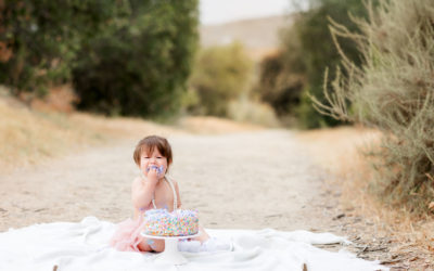 Mission Trails Outdoor Cake Smash Pictures – San Diego Baby Photographer