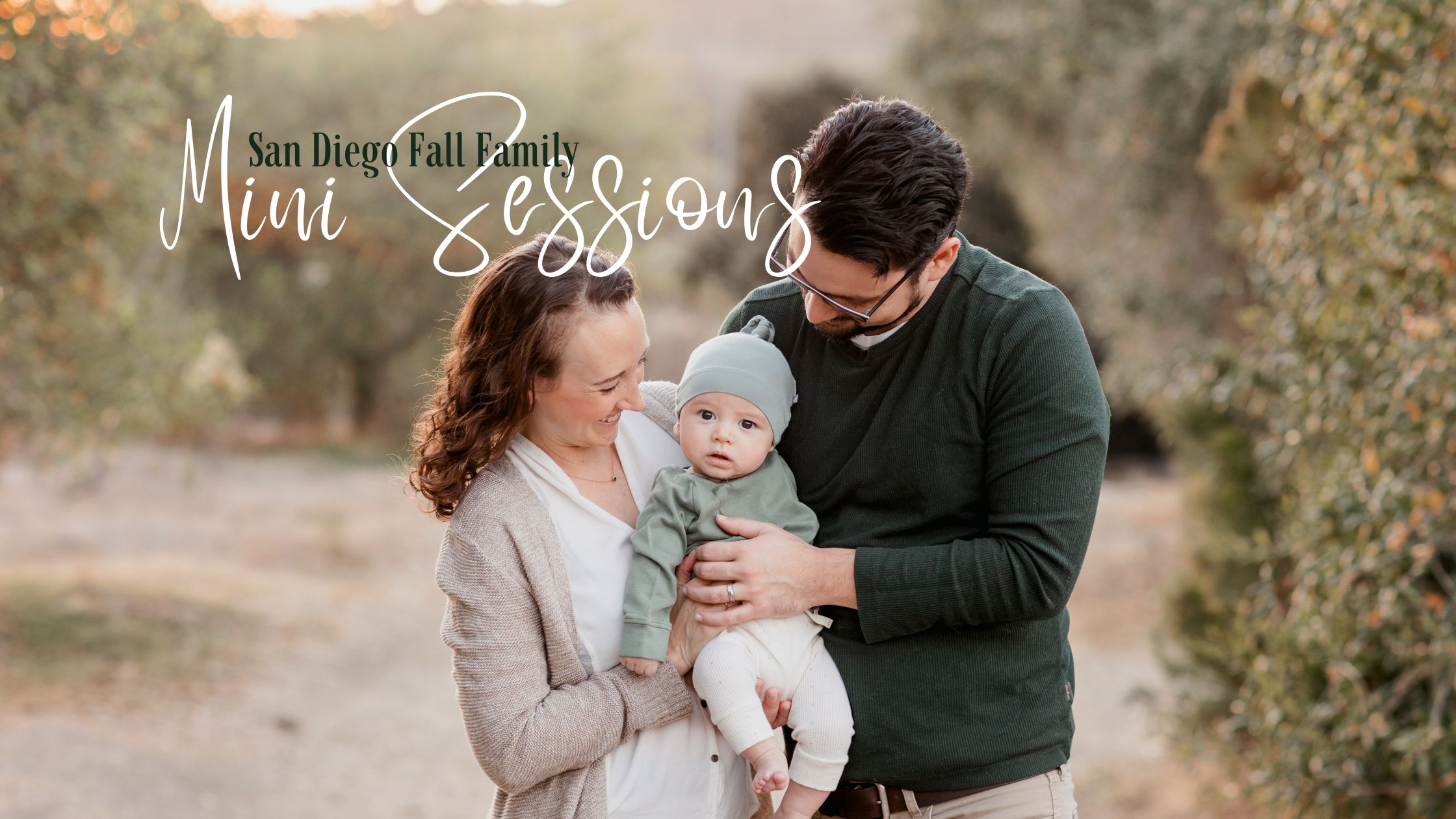 San Diego Fall Family Mini Session Website Banner