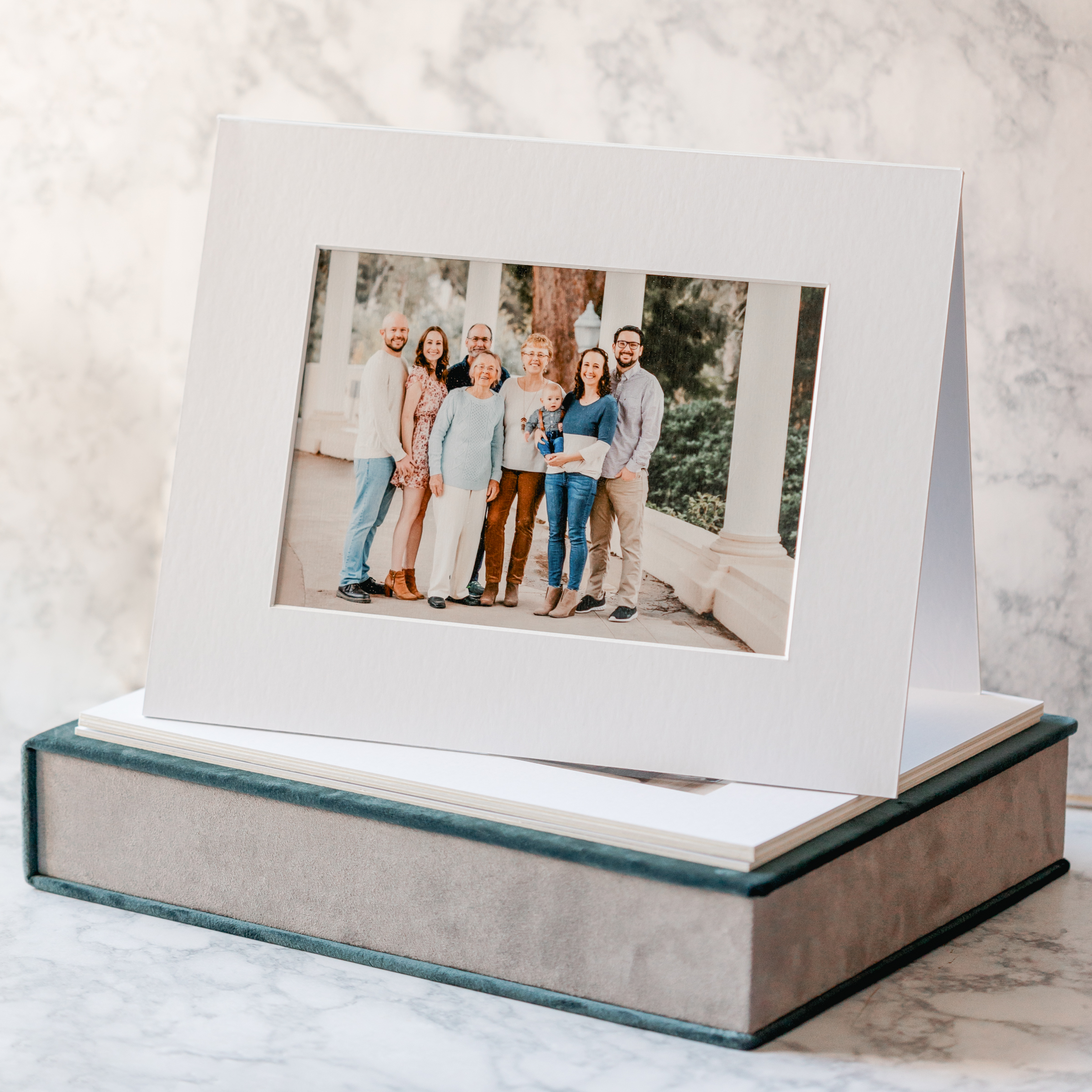 San Diego Family Portraits printed in a folio box by San Diego Family Photographer