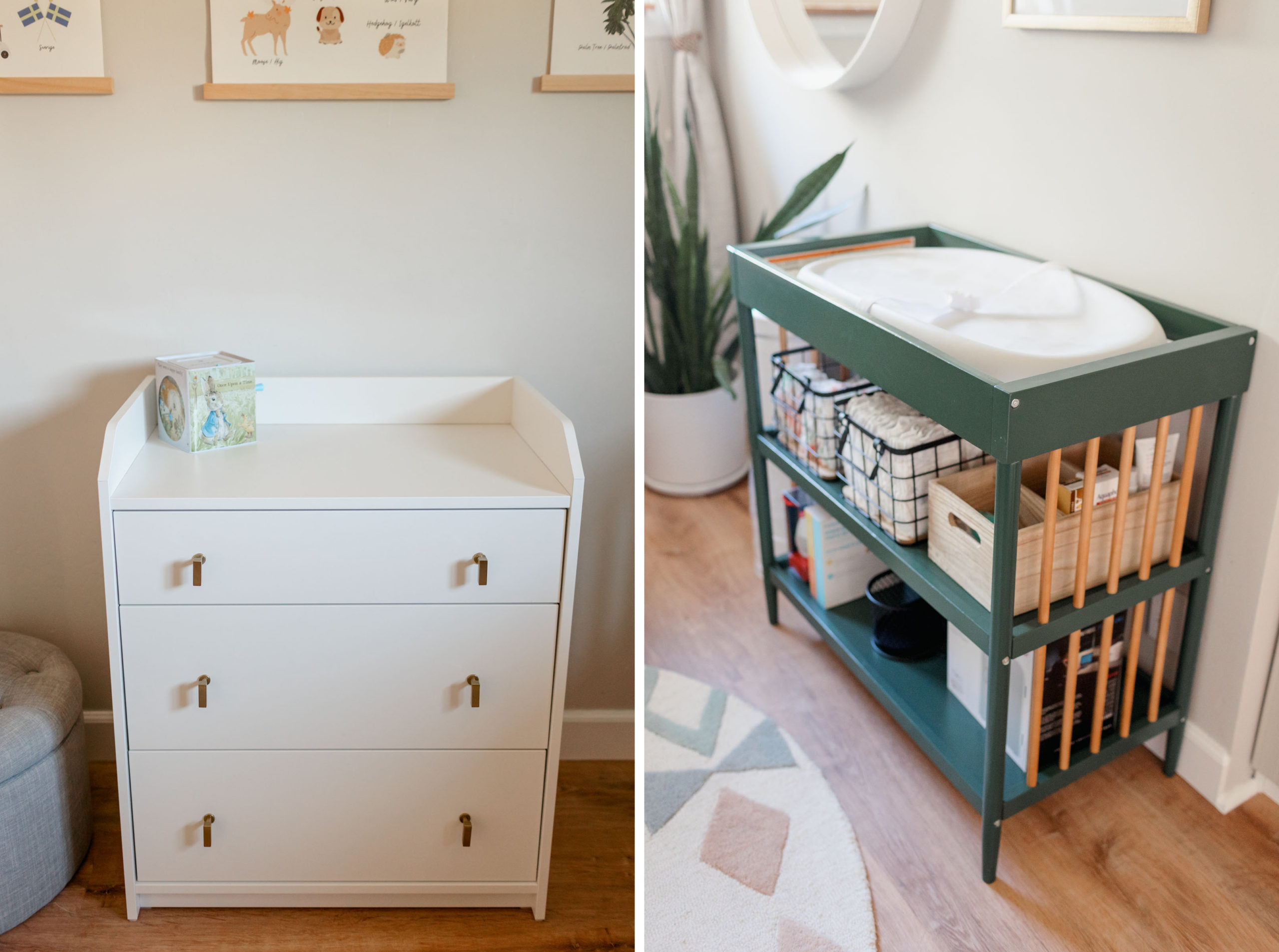 Changing Table and Dresser for my Gender Neutral Nursery Inspiration
